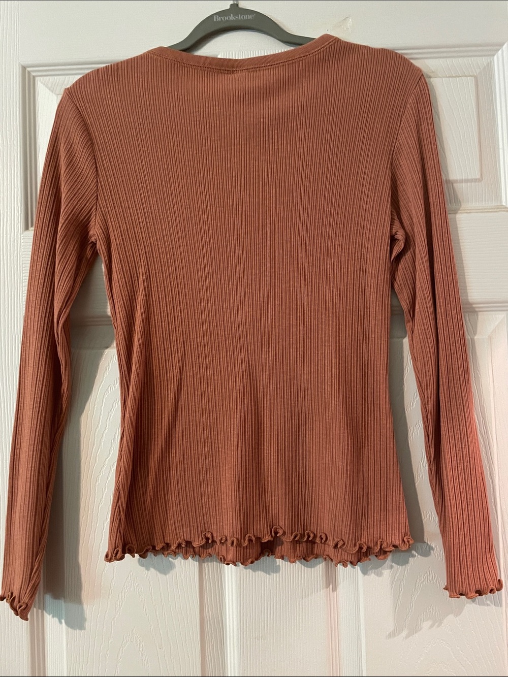 Old Navy Ribbed Henley Long-Sleeve Top - Mauve - Picture 2 of 2